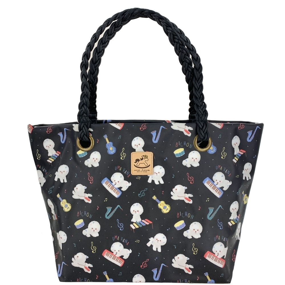 Waterproof Bichon Woven Tote Shoulder Bag